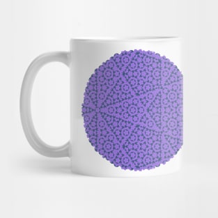 Penrose Pattern Blue & Purple Fashion Print Mug